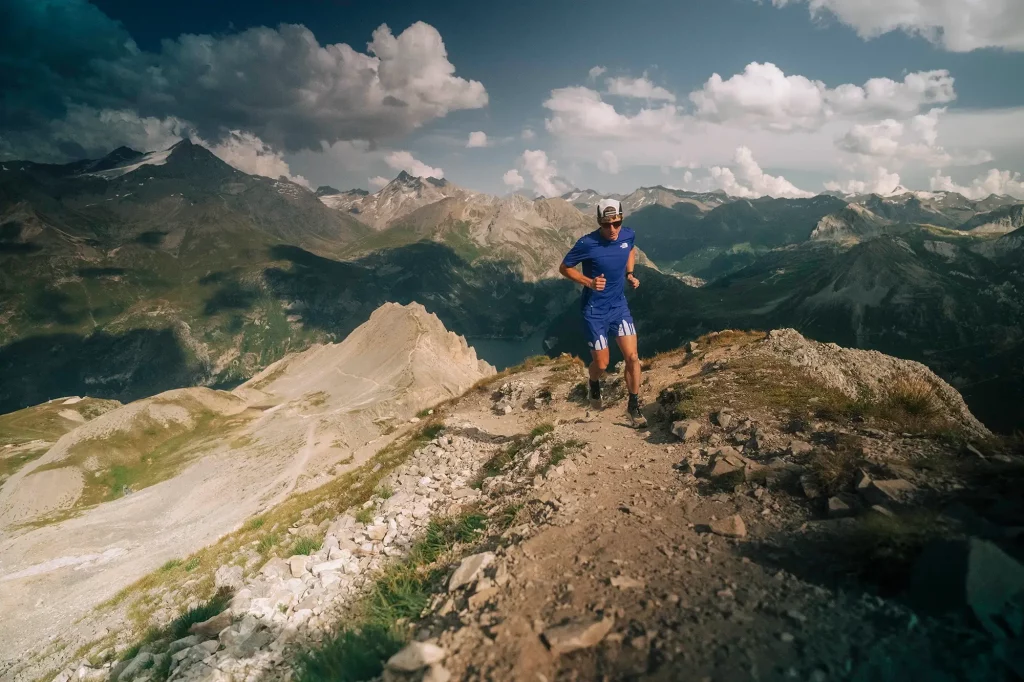Josh Wade running on mountain ridge, The North Face, Endurance Sport Documentary